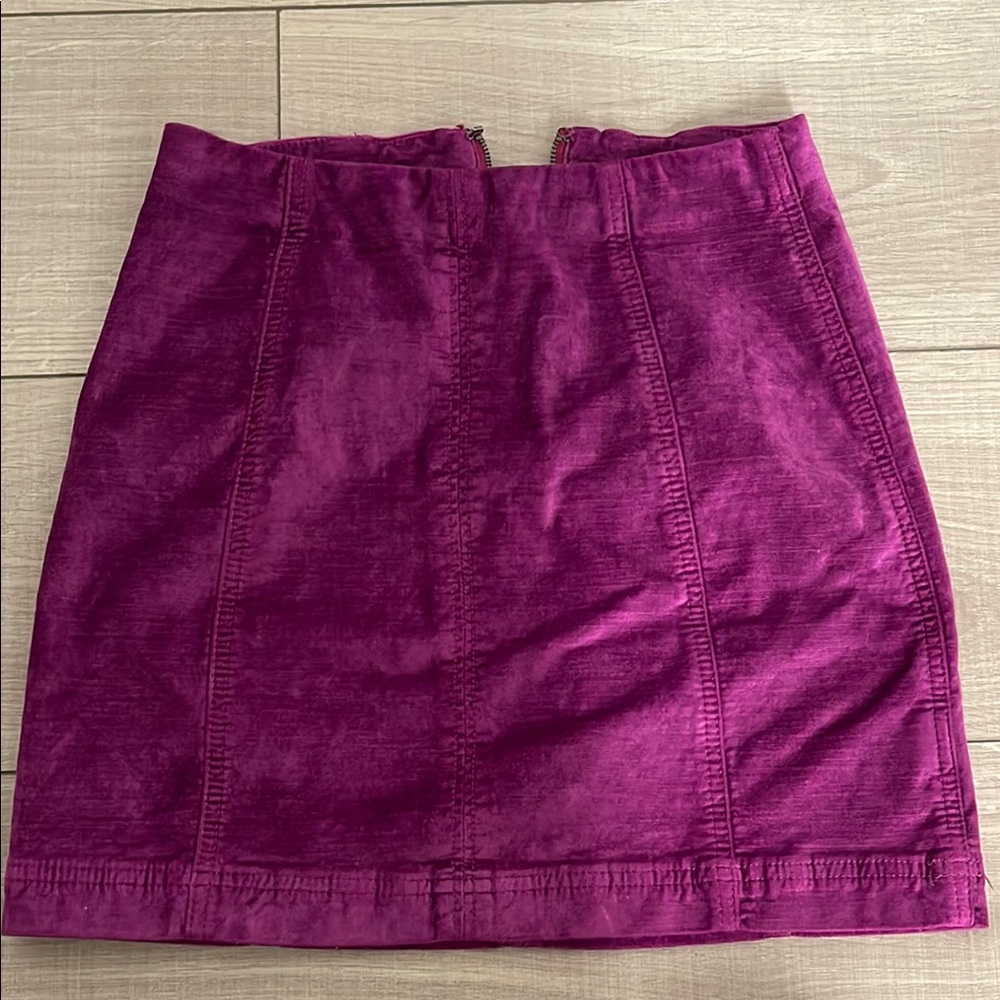 Free People Pink and Purple Mini Pencil Skirt